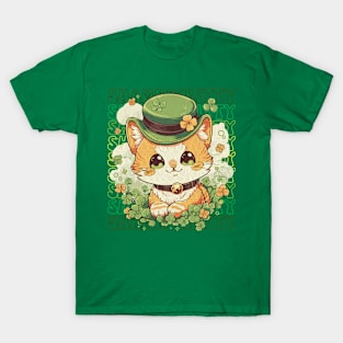 Shamrockitty Patrick's Day Design T-Shirt